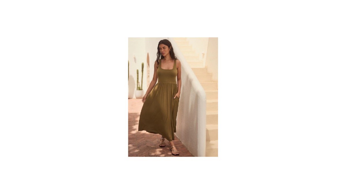 Olive Green Dress, Next, £32